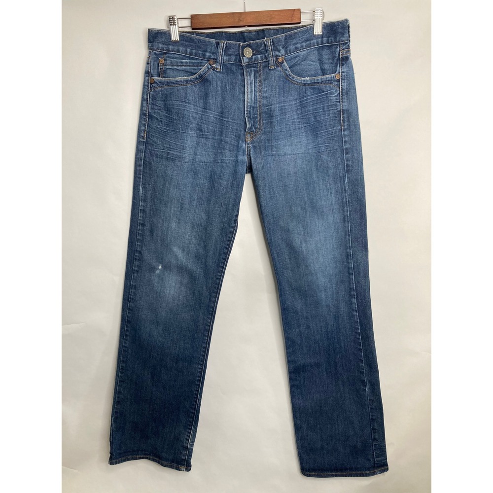 Lucky Brand‎ Gene Montesano Mens 32 Blue Jeans Vintage Straight Flap Pocket USA
